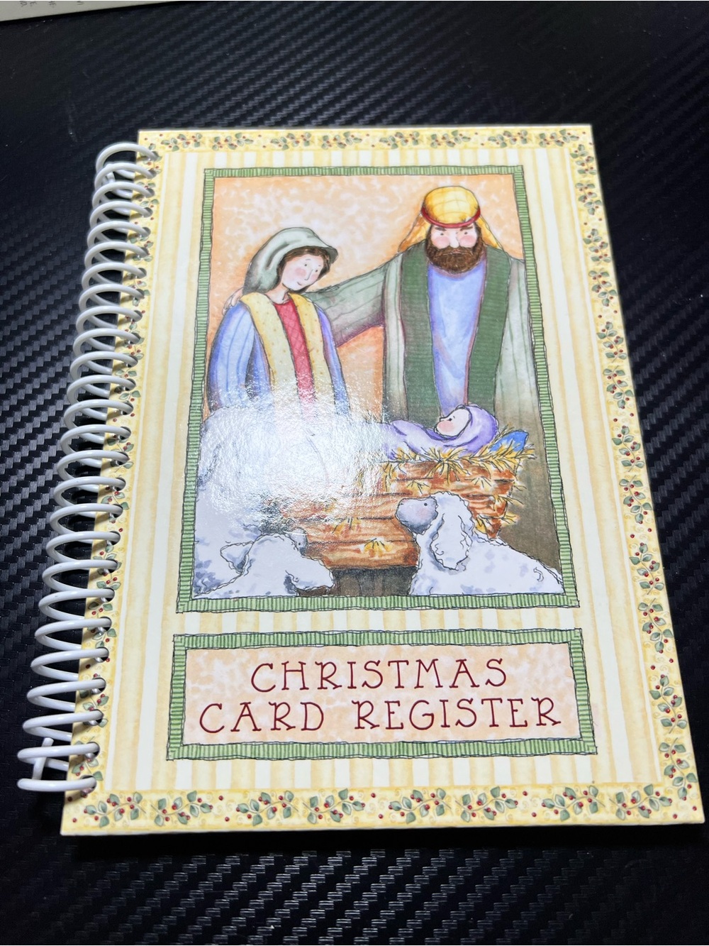 Dayspring Nativity Christmas Card Register / Record Book